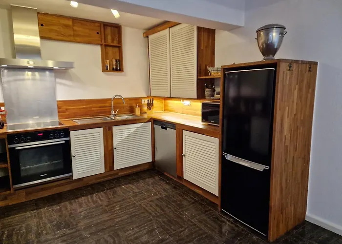 Hébergement de vacances Anna Mit Kamin, Terrasse, Hof & Garage